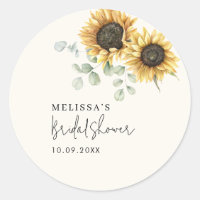 Eucalyptus Floral Sunflower Bridal Shower