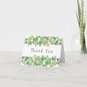 Eucalyptus Floral Thank You Card