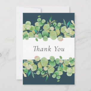Eucalyptus Floral Thank You Card