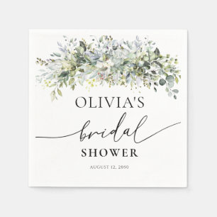 Eucalyptus Floral Wedding Ceremony Napkin