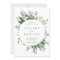 Eucalyptus Foliage Circle Frame Save the Date Card