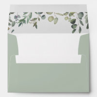 Eucalyptus Foliage Delight Wedding Invitation