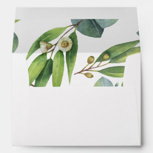 Eucalyptus Foliage Personalised Return Address Envelopes