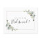eucalyptus foliage will you be my Bridesmaid card