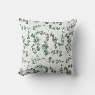 Eucalyptus fresh leafs cushion