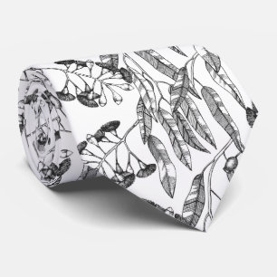Eucalyptus Fruits and Leaves   Necktie
