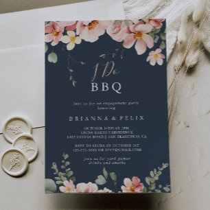 Eucalyptus Garden Floral I Do BBQ Engagement Party Invitation