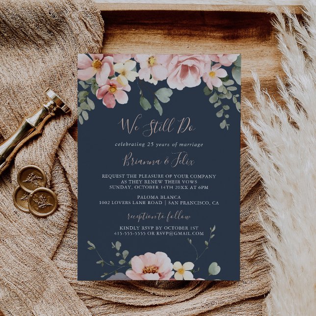 Eucalyptus Garden Floral We Still Do Vow Renewal Invitation (Creator Uploaded)