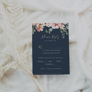 Eucalyptus Garden Floral Wedding Menu Choice RSVP
