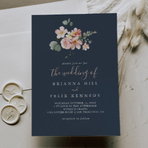 Eucalyptus Garden Rose Floral The Wedding Of Invitation