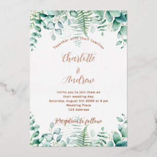 Eucalyptus geenery woodland ferns wedding