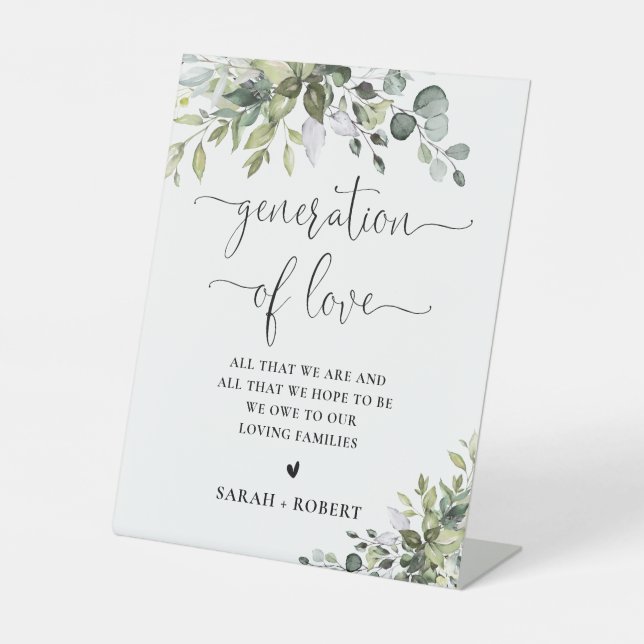 Eucalyptus Generation of Love Sign (Front)