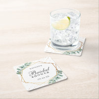 Eucalyptus Geometric Gold Foil Bridal Shower