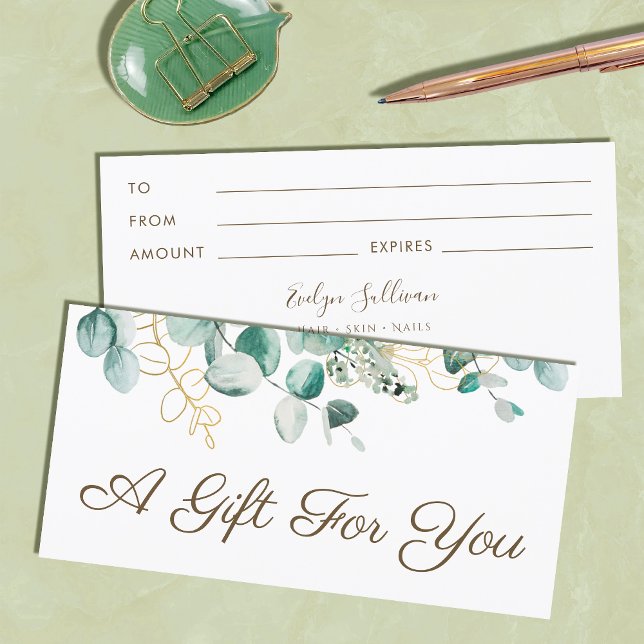 Eucalyptus gift certificate (Creator Uploaded)