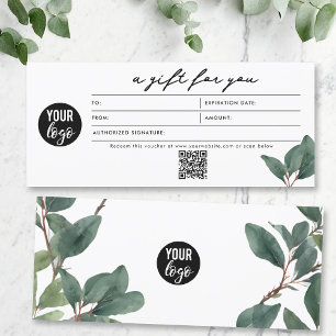 Eucalyptus Gift Certificates  Businesses QR Code