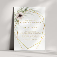 Eucalyptus Gold Geometric Couples Shower