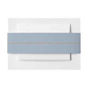 Eucalyptus Gold Glitter Code 01 - style a Invitation Belly Band