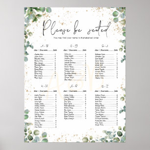 Eucalyptus Gold Glitter - Green seat charts 2