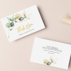 Eucalyptus Gold Hand-Lettered Wedding Thank Mini