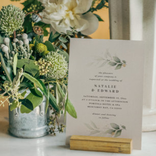 Eucalyptus gold modern minimal elegant wedding
