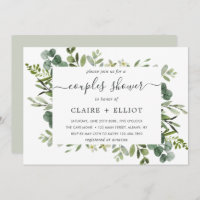 Eucalyptus Green Foliage Couples Shower