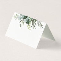 Eucalyptus Green Foliage Place Card
