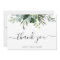 Eucalyptus Green Foliage Thank You Card