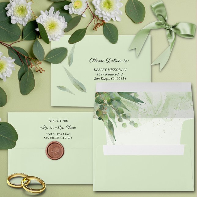 Eucalyptus  Green Gold Foliage  Envelope (Creator Uploaded)