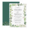 Eucalyptus Green Leaves Wedding Invitation