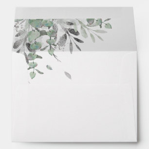 Eucalyptus Greenery and Silver Foliage Envelope