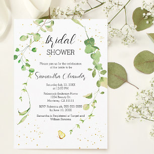 Eucalyptus Greenery Boho Bridal Shower Invitation