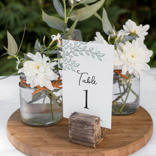 Eucalyptus Greenery Boho Elegant Table Card