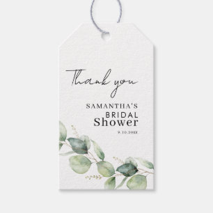 Eucalyptus Greenery Botanical Bridal Shower Gift Tags