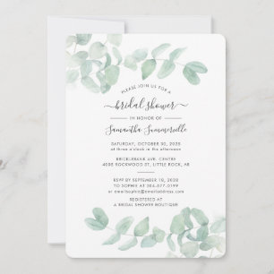 Eucalyptus Greenery Botanical Floral Bridal Shower