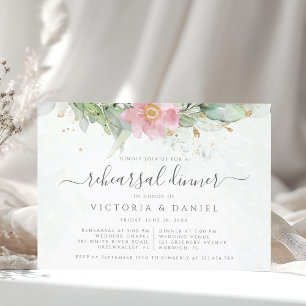 Eucalyptus Greenery Botanical Rehearsal Dinner Invitation