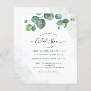 Eucalyptus Greenery Bridal Shower Invitation