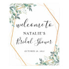 Eucalyptus Greenery Bridal Shower Welcome Sign