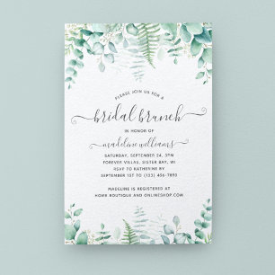 Eucalyptus Greenery Brunch Bridal Shower Invitation