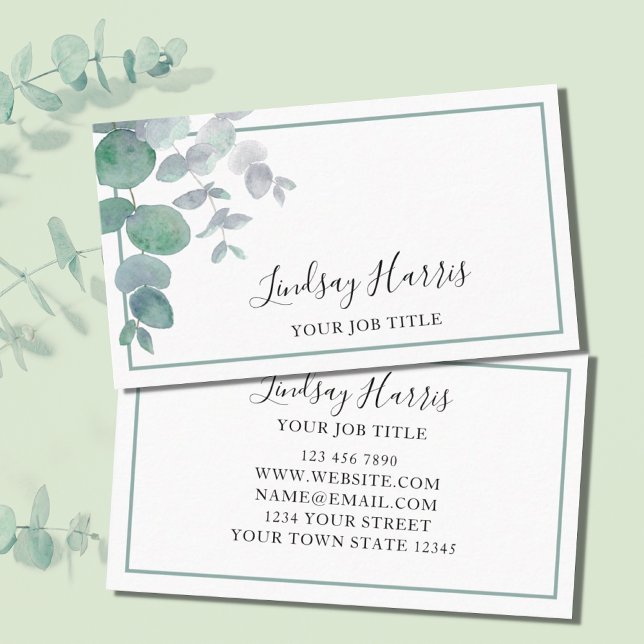 Eucalyptus Greenery  Business Card (Creator Uploaded)
