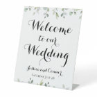 Eucalyptus Greenery Calligraphy Welcome Wedding