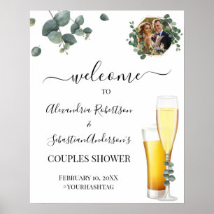 Eucalyptus Greenery Couples Wedding Welcome Sign