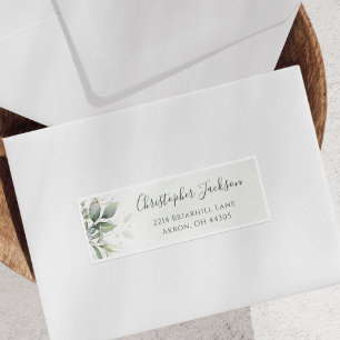 Eucalyptus Greenery Elegant Guest Address