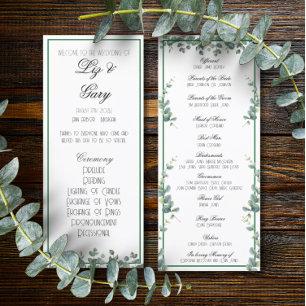 Eucalyptus Greenery Elegant Minimalist Program