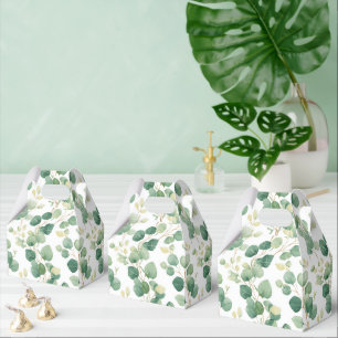 Eucalyptus Greenery Elegant Pattern Favour Box