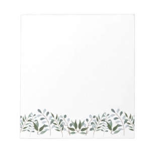 Eucalyptus Greenery Floral Notepad
