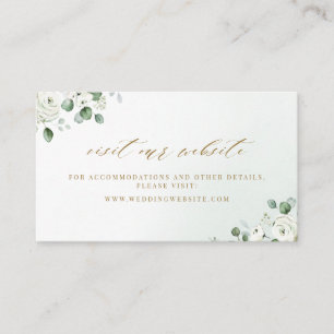 Eucalyptus greenery floral website Insert card