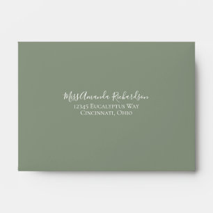 Eucalyptus Greenery Foliage Details Envelope