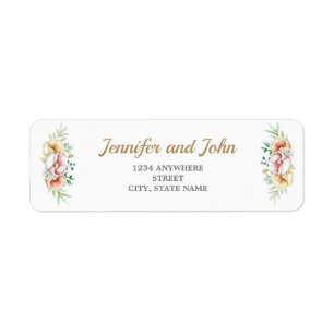 Eucalyptus Greenery Foliage Wedding Return Address Label
