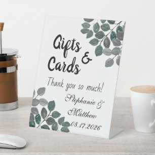Eucalyptus Greenery Gifts & Cards  Pedestal Sign