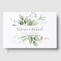 Eucalyptus Greenery Gold Leaves Elegant Wedding